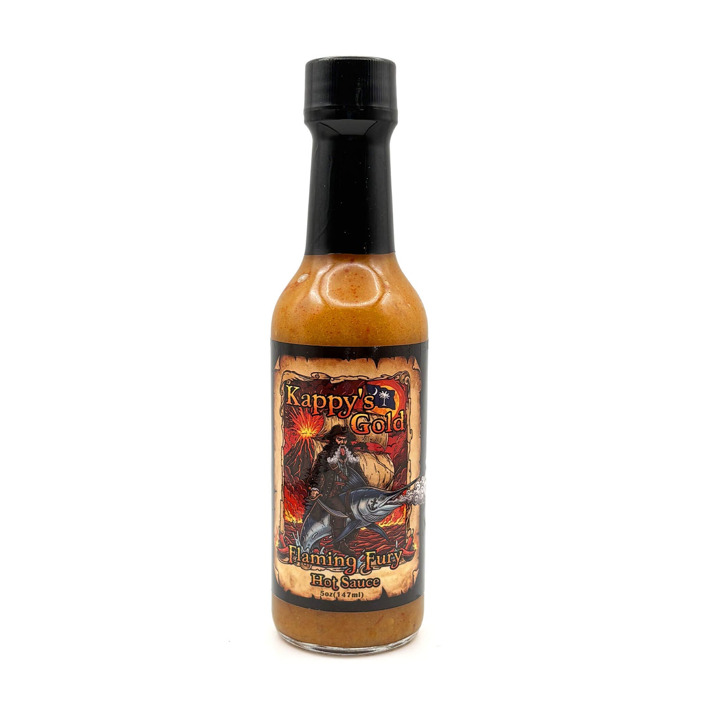 Kappy's Gold Flaming Fury Mustard Hot Sauce - 1 Jar