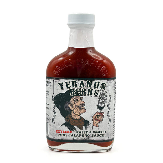 Yeranus Berns Sweet & Smokey Red Jalapeno Hot Sauce - EXTREME