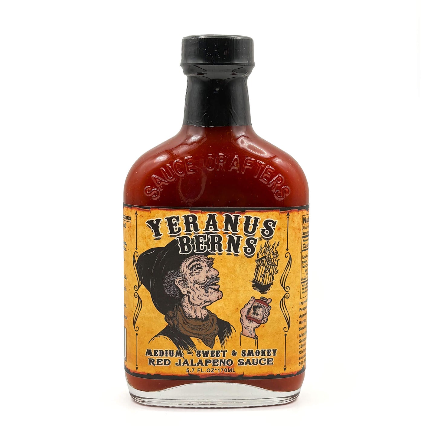 Yeranus Berns Sweet & Smokey Red Jalapeno Hot Sauce - MEDIUM