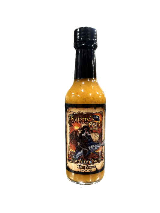 Kappy's Gold Flaming Fury Mustard Hot Sauce - 1 Jar