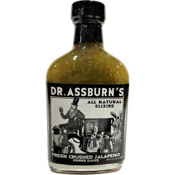 Dr. Assburn's Fresh Crushed Jalapeno Hot Sauce - 12 per case