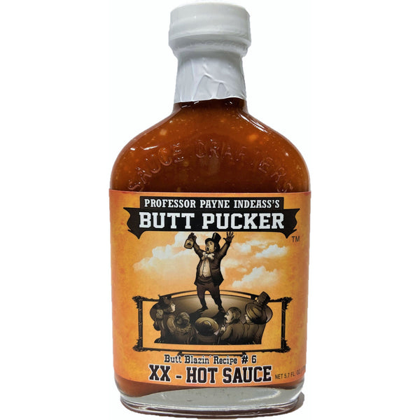 Professor Payne Indeass's Butt Pucker Hot Sauce - 12 per case
