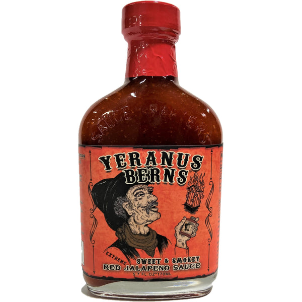 Yeranus Berns Sweet & Smokey Red Jalapeno Hot Sauce - EXTREME