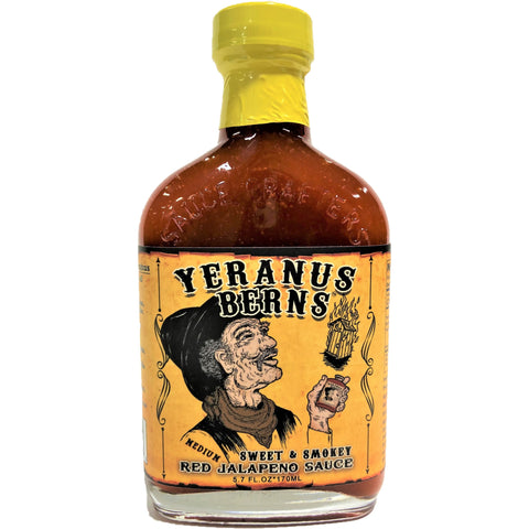 Yeranus Berns Sweet & Smokey Red Jalapeno Hot Sauce - MEDIUM